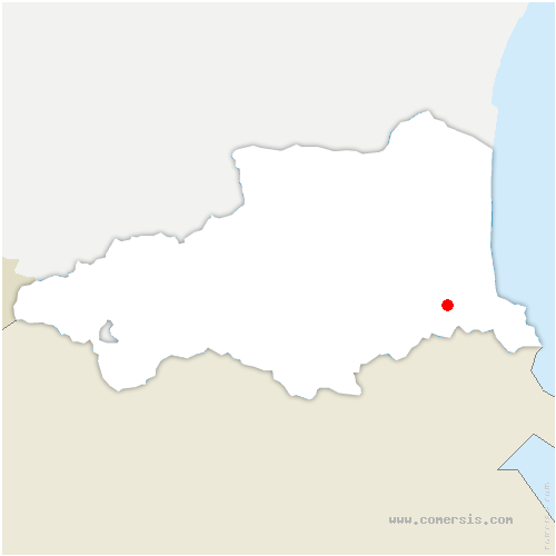 carte de localisation de Laroque-des-Albères