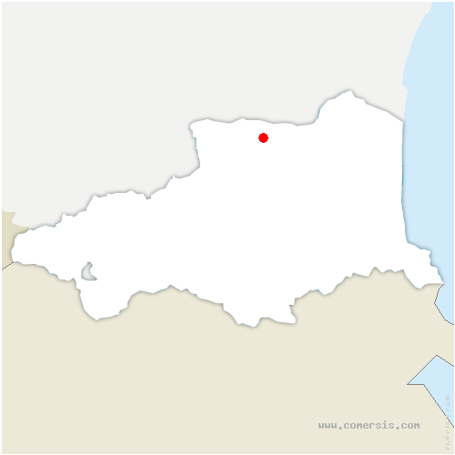 carte de localisation de Lesquerde