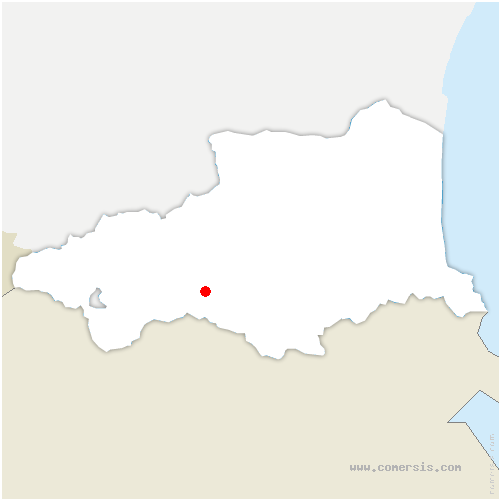 carte de localisation de Mantet