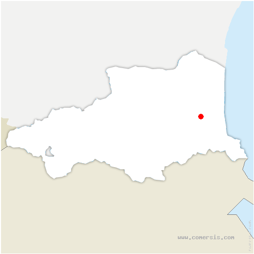 carte de localisation de Montescot