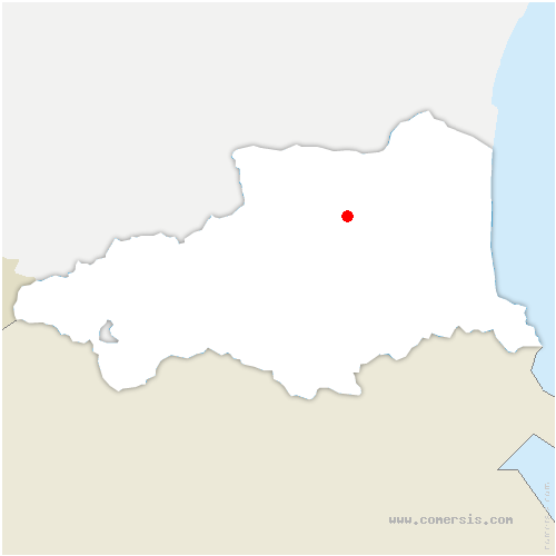 carte de localisation de Néfiach
