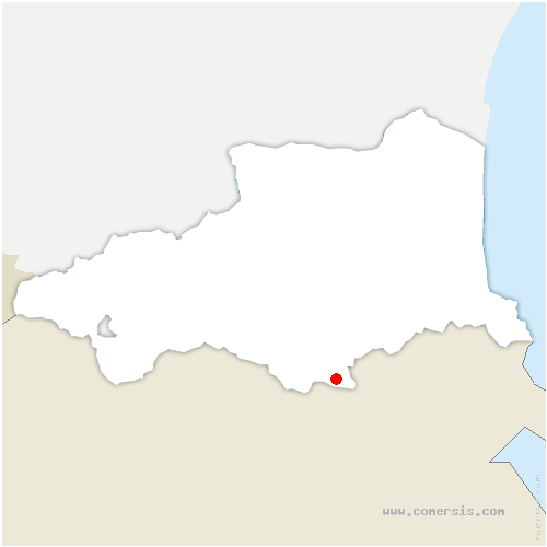 carte de localisation de Padern