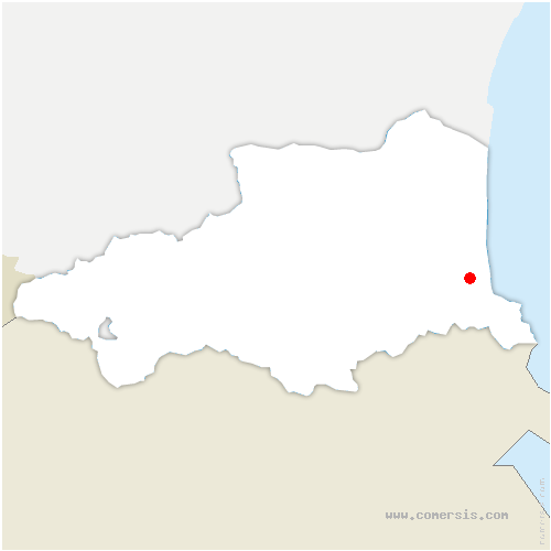 carte de localisation de Palau-del-Vidre