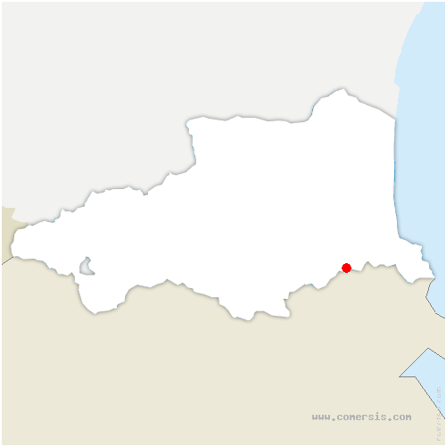 carte de localisation de Perthus