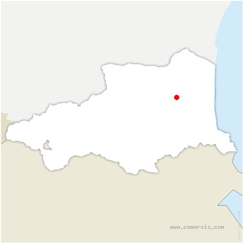 carte de localisation de Pézilla-la-Rivière
