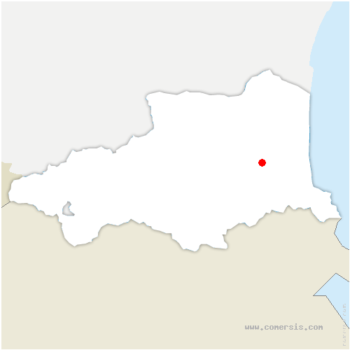 carte de localisation de Ponteilla