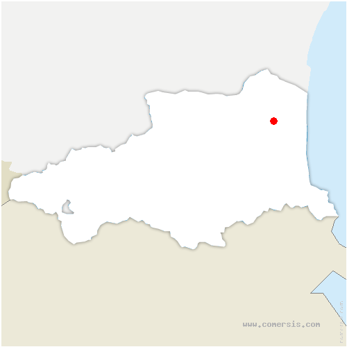 carte de localisation de Rivesaltes