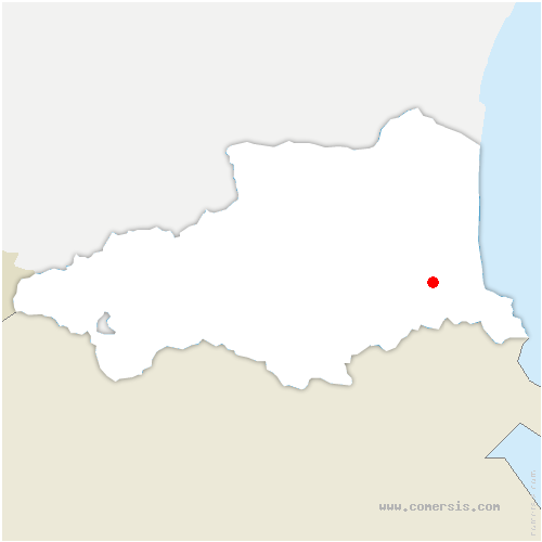 carte de localisation de Saint-Génis-des-Fontaines