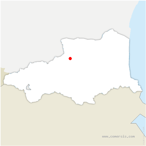 carte de localisation de Sournia