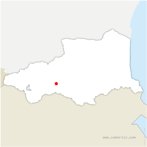 carte de localisation de Thuès-Entre-Valls