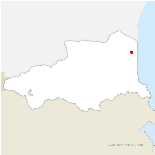 carte de localisation de Torreilles