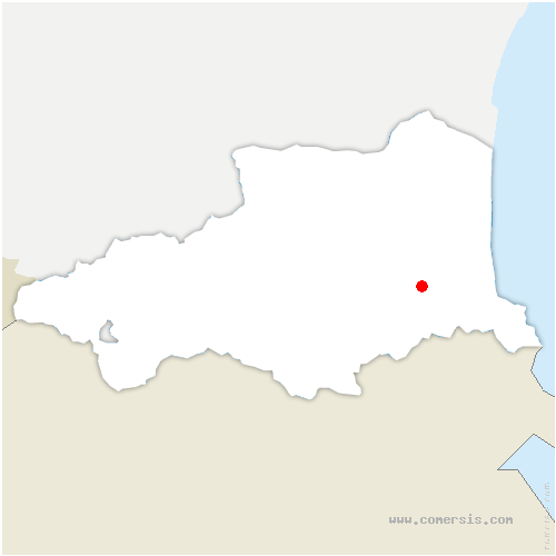 carte de localisation de Villesèque-des-Corbières