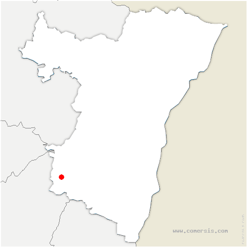 carte de localisation de Saint-Blaise-la-Roche