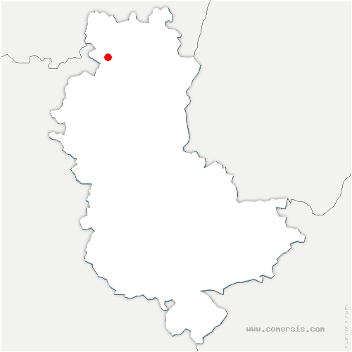carte de localisation de Chénelette