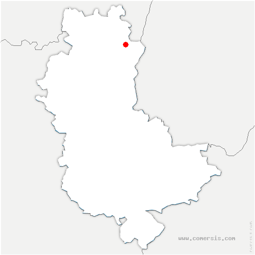 carte de localisation de Corcelles-en-Beaujolais