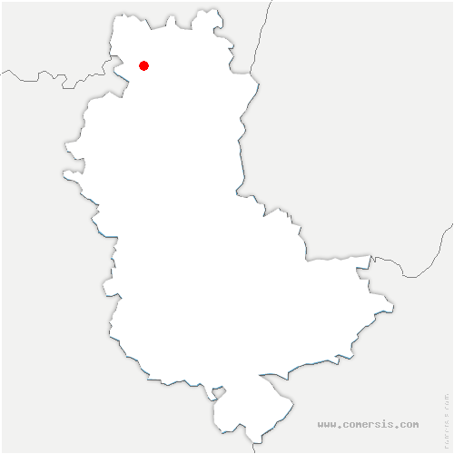 carte de localisation de Propières