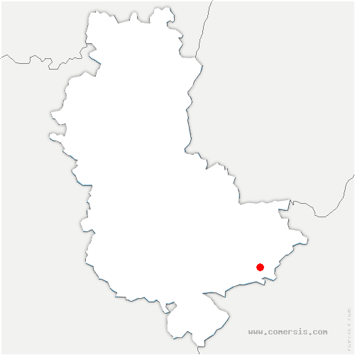 carte de localisation de la Terrasse-sur-Dorlay