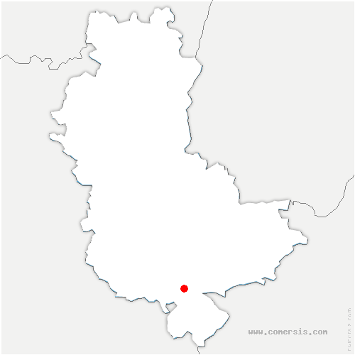 carte de localisation d'Unieux