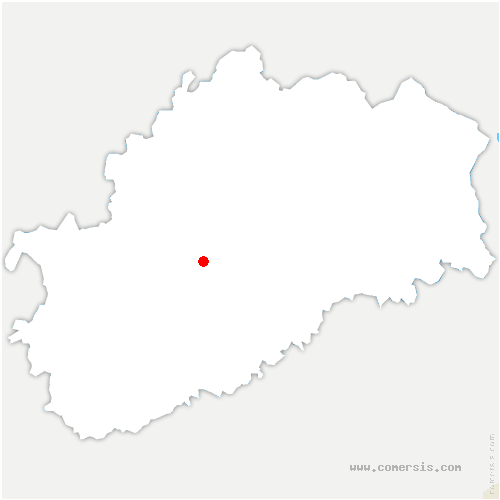 carte de localisation d'Amathay-Vésigneux
