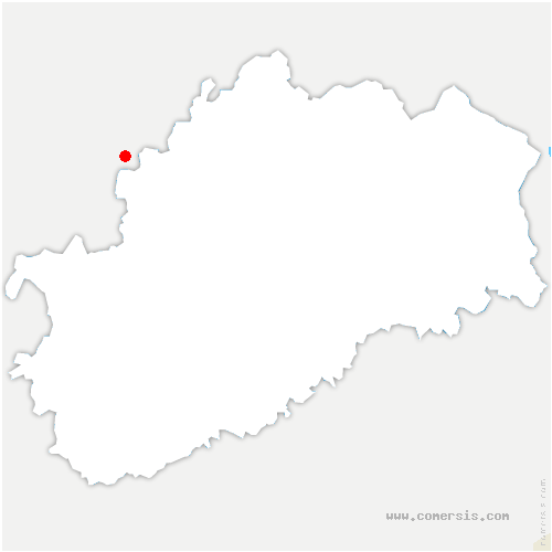carte de localisation d'Auxon-Dessus