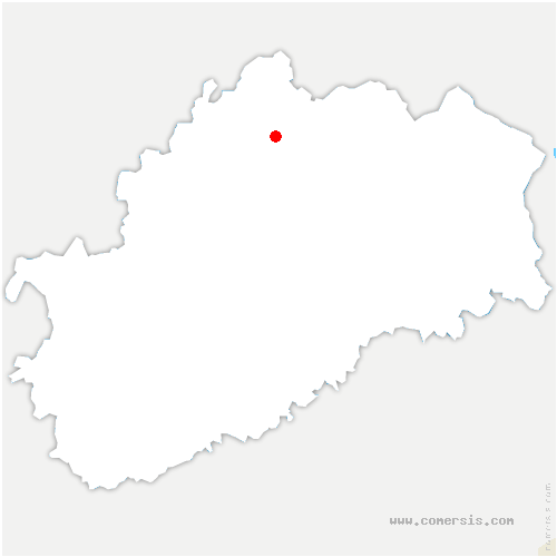 carte de localisation de Baume-les-Dames
