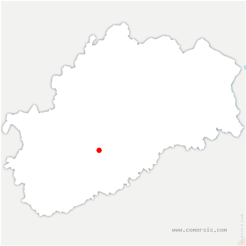 carte de localisation de Bourguignon-lès-la-Charité