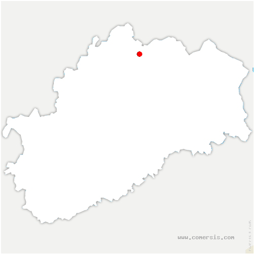 carte de localisation de Branne