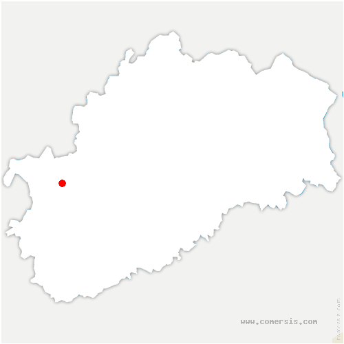 carte de localisation de Brères