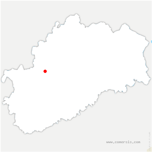 carte de localisation de Cademène