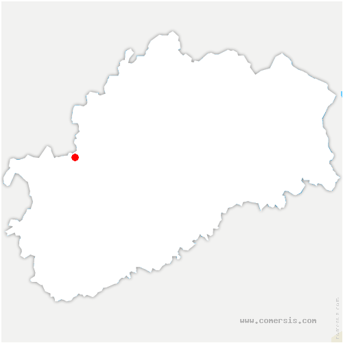carte de localisation de Cessey