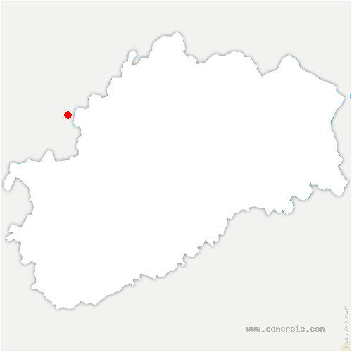 carte de localisation de Champvans-les-Moulins