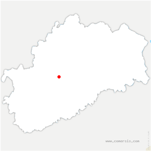 carte de localisation de Chantrans