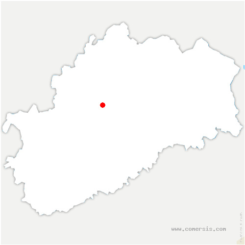 carte de localisation de Charbonnières-les-Sapins