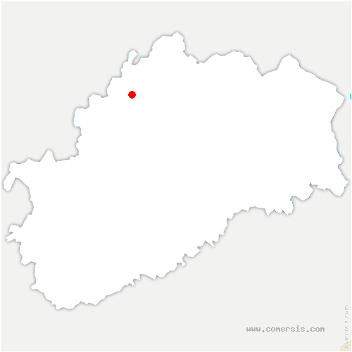 carte de localisation de Châtillon-Guyotte