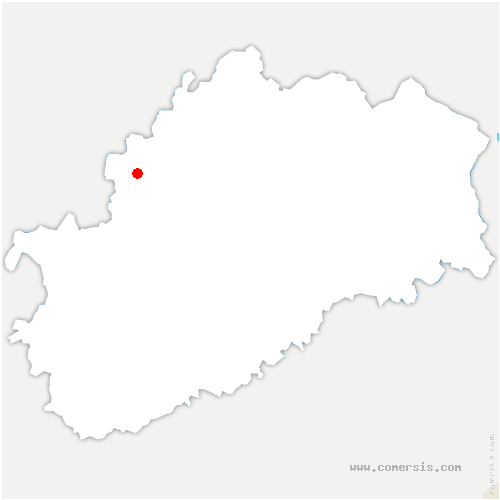 carte de localisation de Chauvirey-le-Vieil