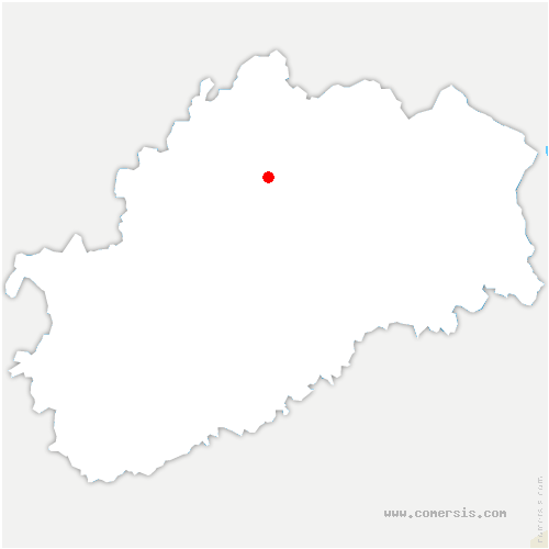 carte de localisation de Chaux-lès-Passavant