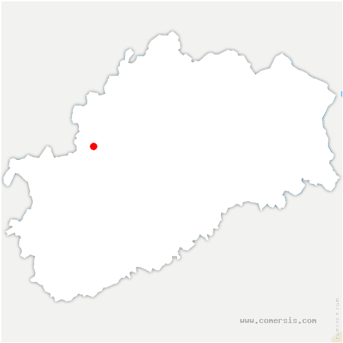 carte de localisation de Chenecey-Buillon