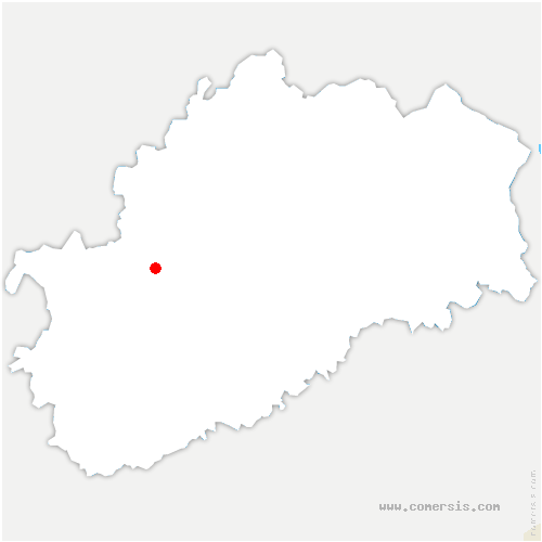 carte de localisation de Cléron