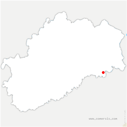 carte de localisation de Courchaton