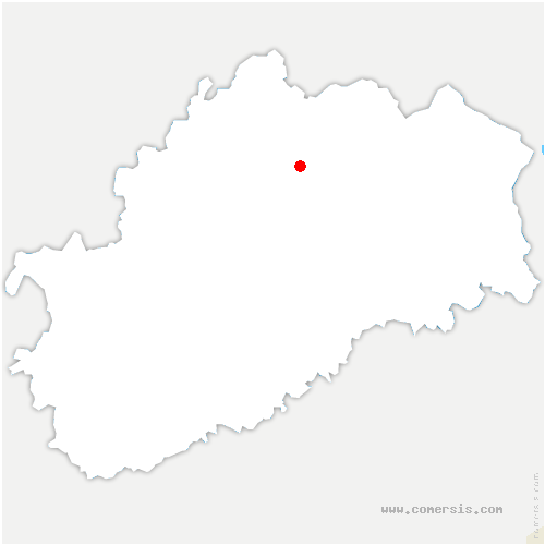 carte de localisation de Courtetain-et-Salans