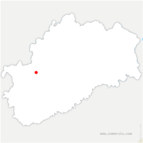 carte de localisation de Cussey-sur-Lison