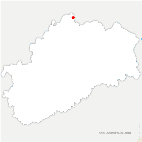 carte de localisation de Dampierre 