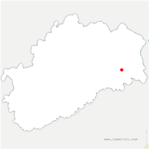 carte de localisation de Dampierre-et-Flée
