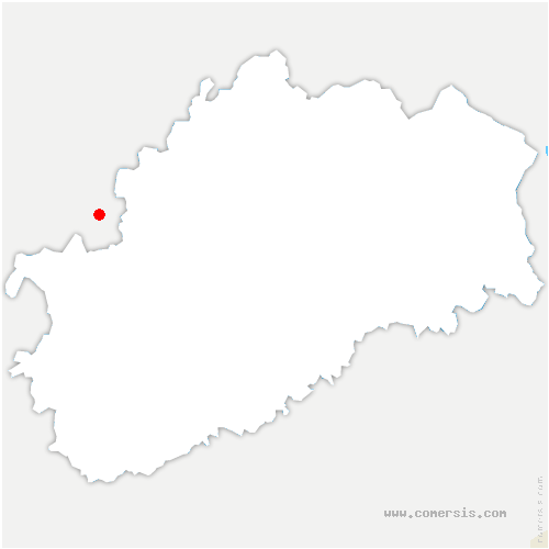 carte de localisation de Dannemarie-sur-Crète