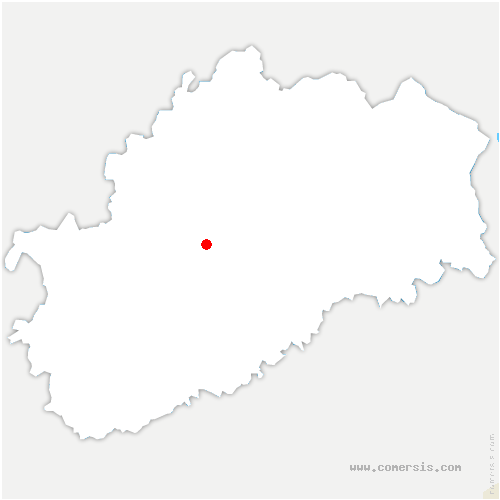 carte de localisation d'Échevannes