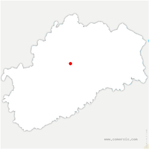 carte de localisation d'Étray