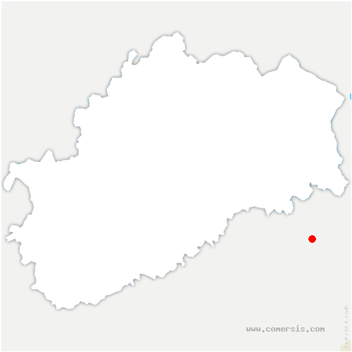 carte de localisation de Flammerans