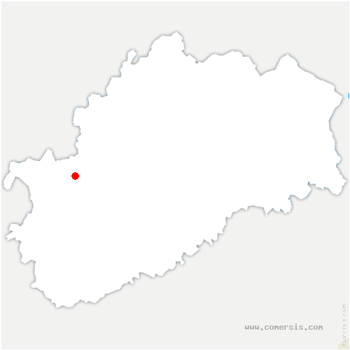 carte de localisation de Goux-sous-Landet