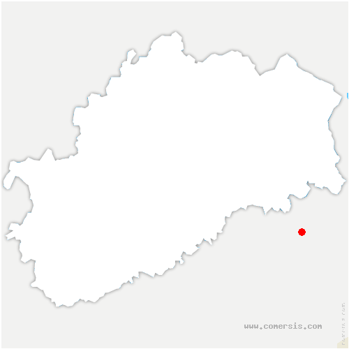 carte de localisation de Lamarche-sur-Saône