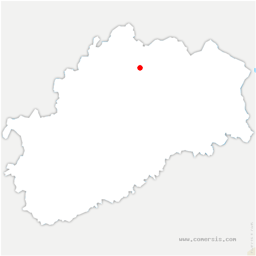 carte de localisation de Lanans